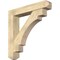 Ekena Millwork Merced Craftsman Rough Sawn Bracket w/ Offset Brace, Douglas Fir, 8"W x 44"D x 44"H BKT0806X44X44MRC04RDF - alternate 1